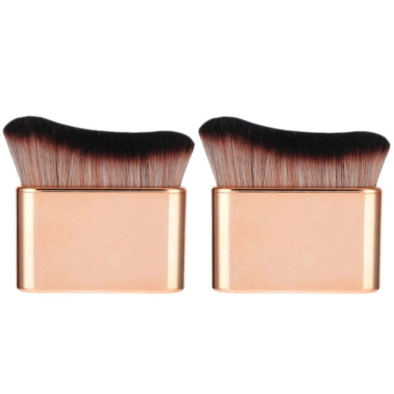 Self Tanning Brush Gold Portable Makeup & Body Applicator Tool for Self Tan, Sunscreen, Neck & Leg