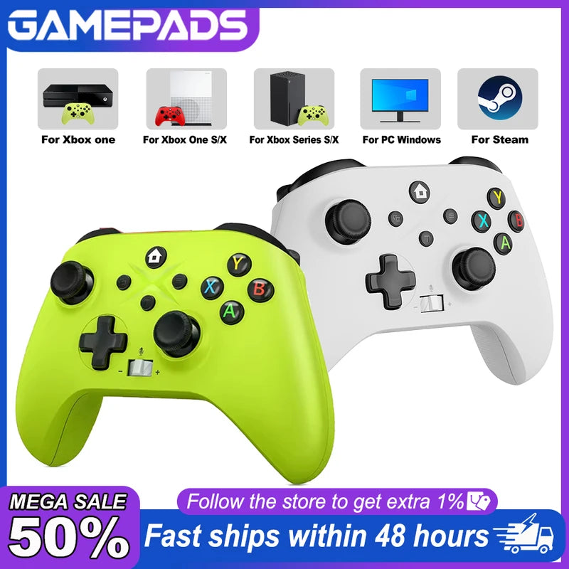 Wireless Game Controller for Xbox Series X/S, PC, iOS, Android with Gyro & Turbo