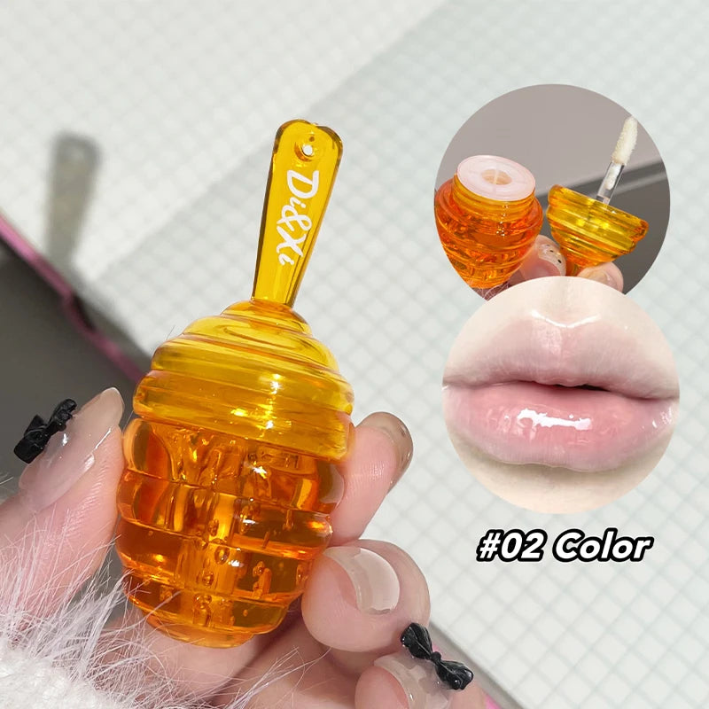 Moisturizing Lip Oil with Water Lip Balm for Fading Lip Patterns - Small Honeypot
