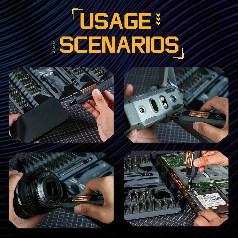 180-in-1 Precision Screwdriver Set with Magnetic Bits for Electronics & Household Repairs