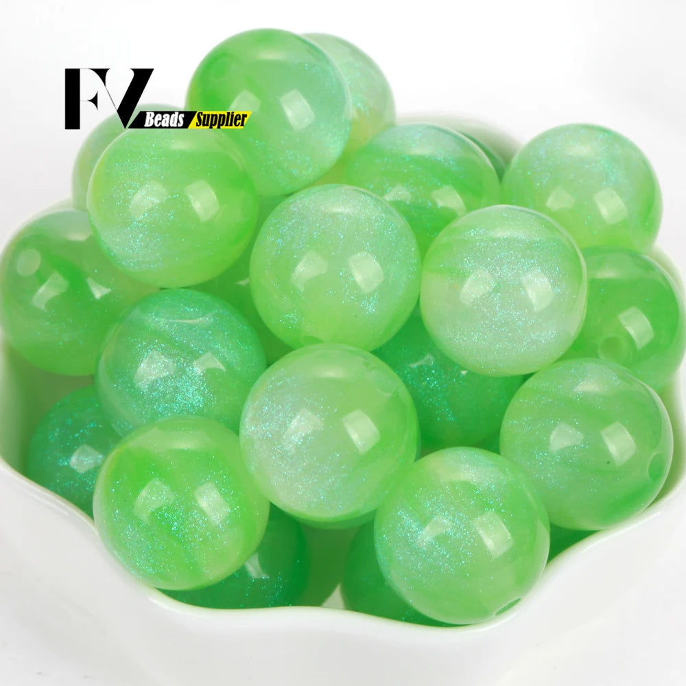 Imitation Cat Eye Round Beads for Jewelry Making - 8-20mm, Assorted Colors, 100pcs