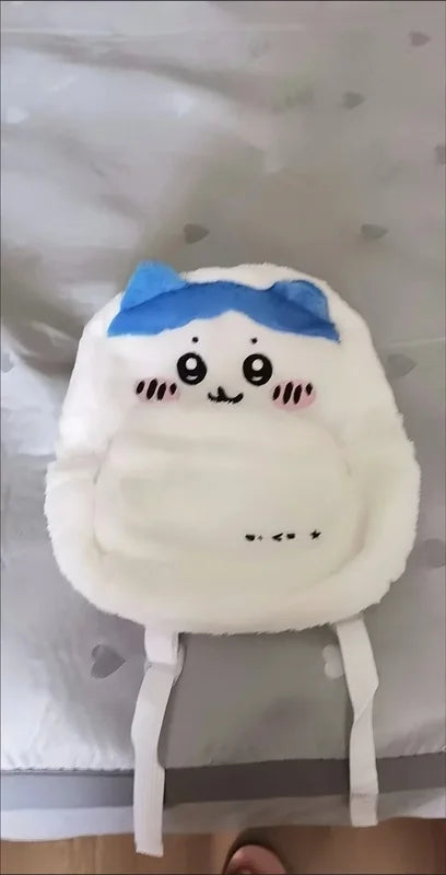 Cute Plush Embroidery Large Capacity Student Backpack Trendy School Bag