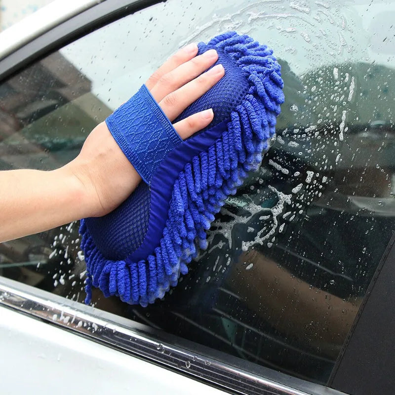Microfiber Car Cleaning Sponge Tool - Gentle Surface Dirt Removal, Pack of 1 or 2