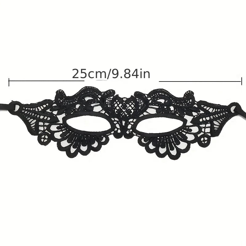Women Lace Masquerade Mask for Halloween Party Costume Accessory