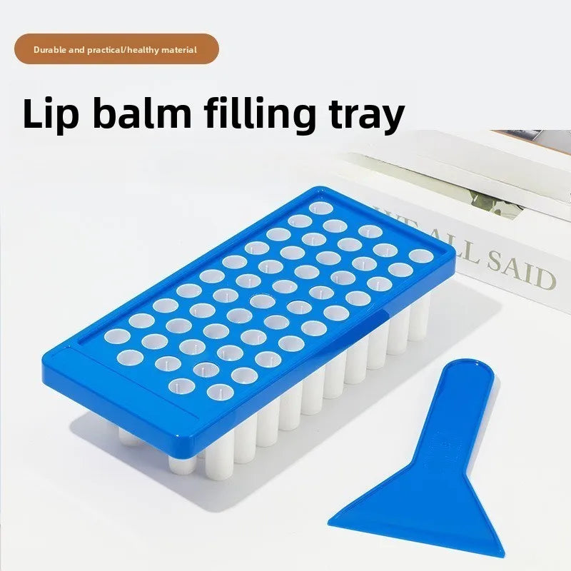 Lip Balm Maker Kit with 50 Tubes & Spatula - DIY Lip Gloss & Balm Set