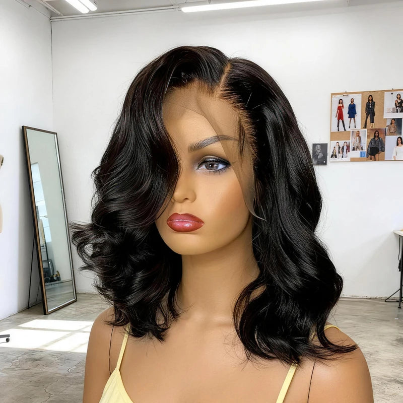 Glueless Short Bob Wigs with HD Lace for Natural Look - Brazilian Human Hair