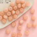 Pumpkin-Shaped Glass Beads for Jewelry Making - 10x11mm Lampwork Diy Craft Findings