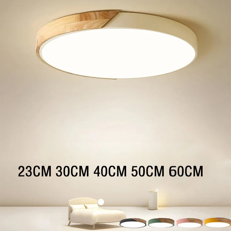 24-Inch Large Ceiling LED Lights for Bedroom Living Room Dimmable Fixture