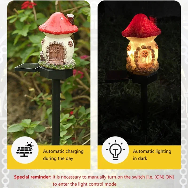 Solar Owl Garden Lamp Outdoor Decorative LED Light Waterproof Yard Decor