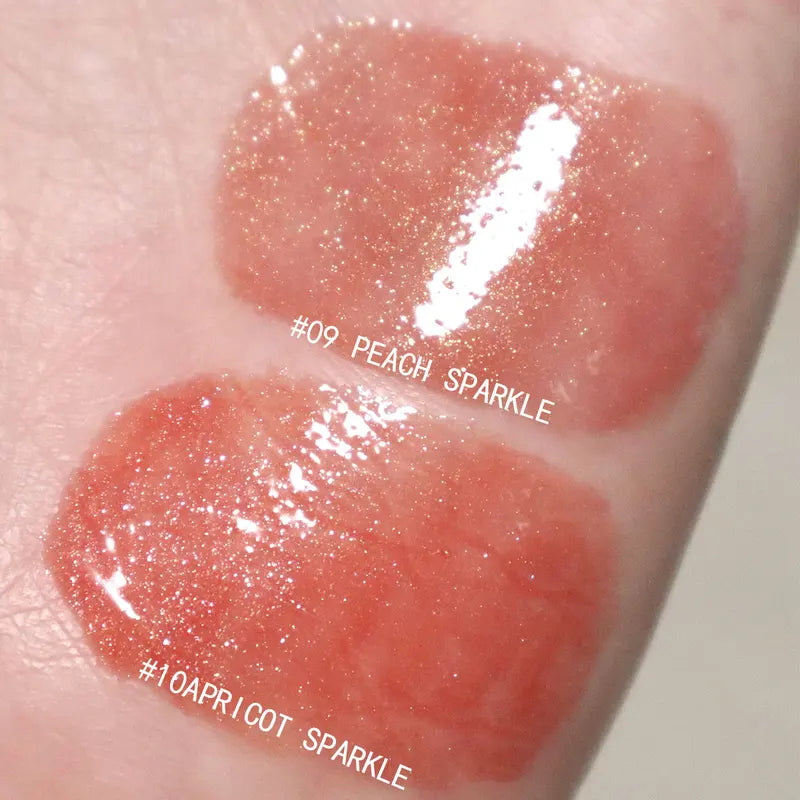 Lip Gloss Set with 14 Vibrant Shades - High-Shine, Nourishing, Korean Cosmetic