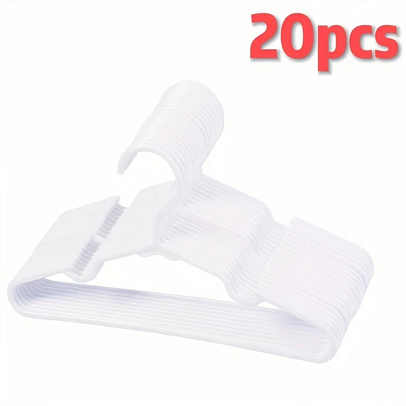 Non-Slip Childrens Clothes Hangers Set - Durable Plastic Closet Organizers