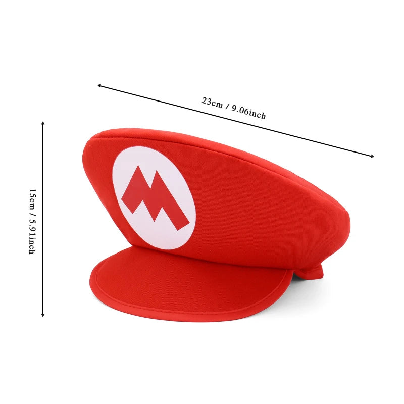 Kids Cartoon Costume Hat with Mustache Halloween Party Accessories - Unisex
