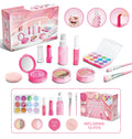 Pretend Makeup Toy Set for Girls with Cosmetic Bag, Role Play Kids Gift