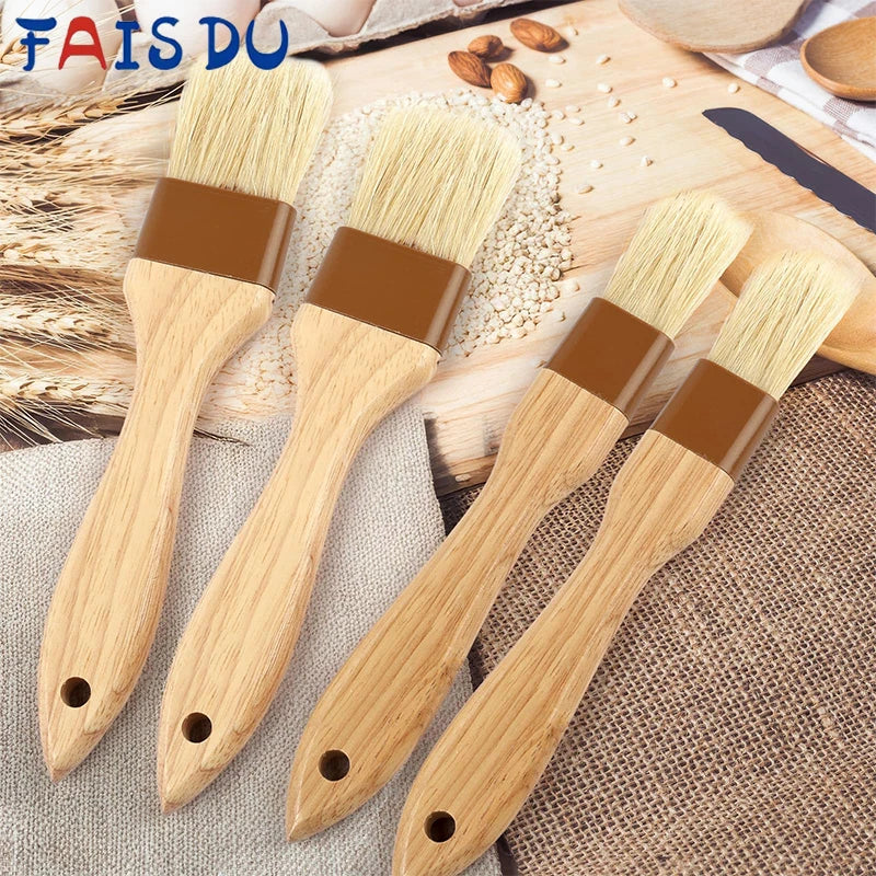Oil & Pastry Brush Set 1/2PCS Fine Bristle Baking Cooking BBQ Kitchen Tools
