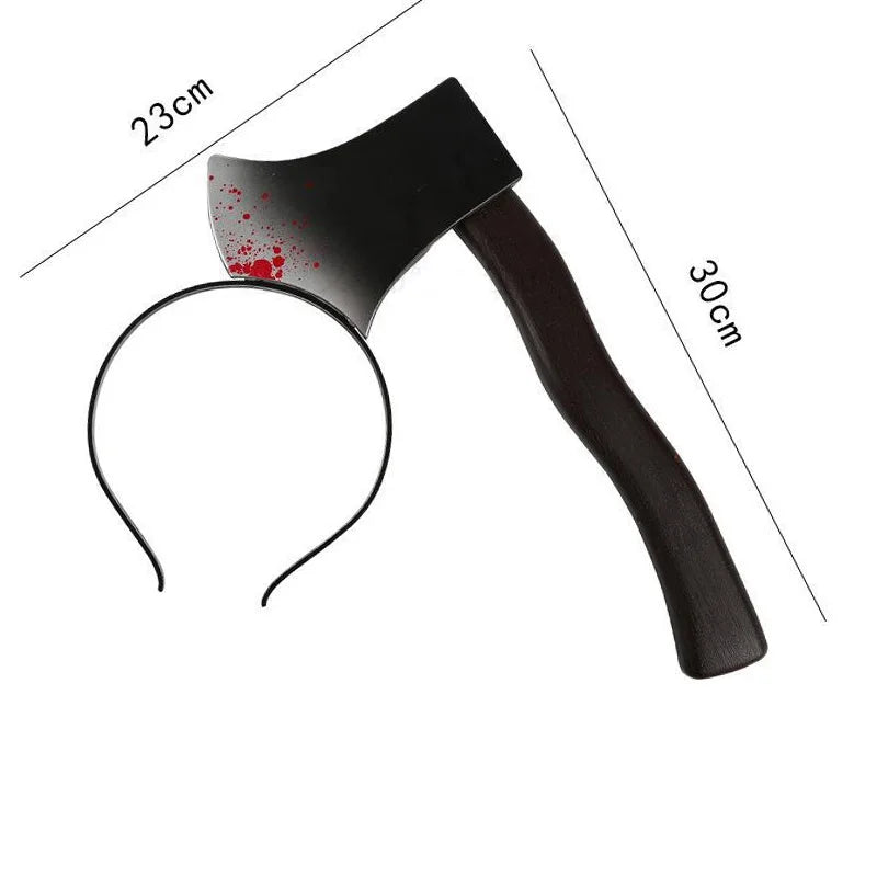 Halloween Horror Blood Knife Headband Costume Accessory for Party Cosplay