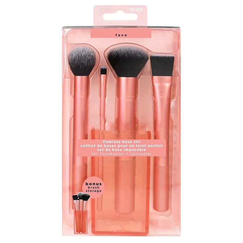 Full Set Makeup Brush Kit with Powder Blusher Eye Shadow & Egg Applicator