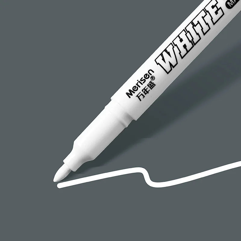 Permanent Paint Pen Set - Fine 1mm Tip Waterproof Oil-Based Graffiti Markers