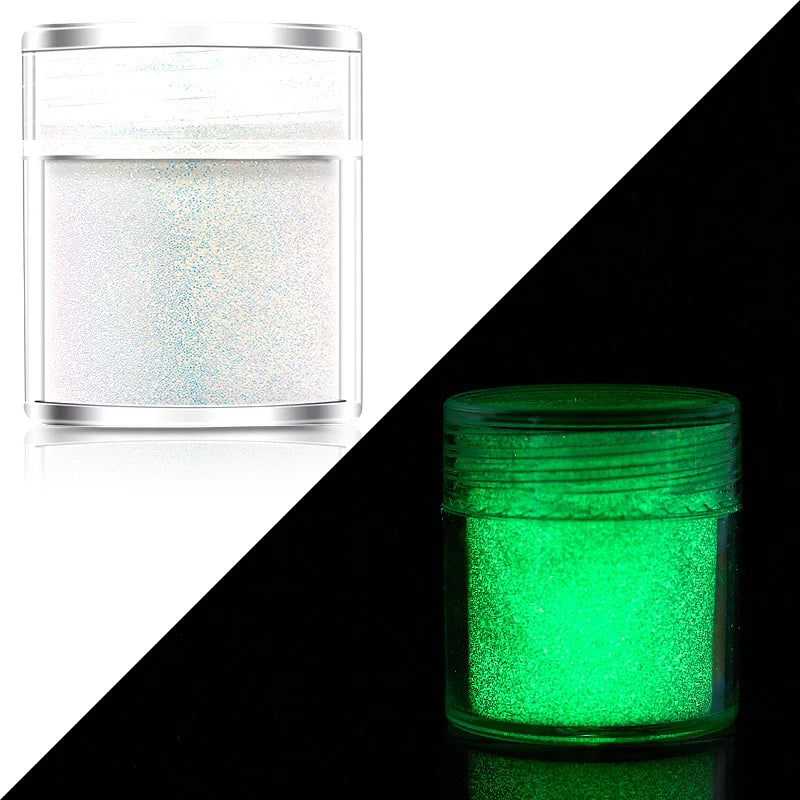 Glow Powder for Epoxy Resin Jewelry Nail Art Glitter - Luminous Pigment Set