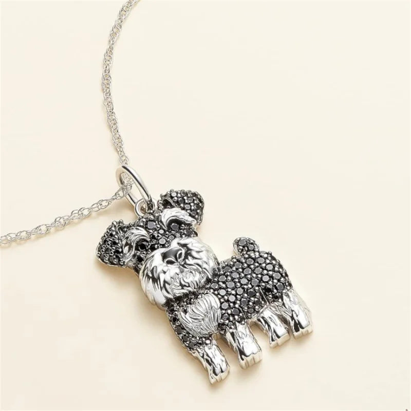 Pet Dog Pendant Necklace for Women - Cute Animal Jewelry Gift