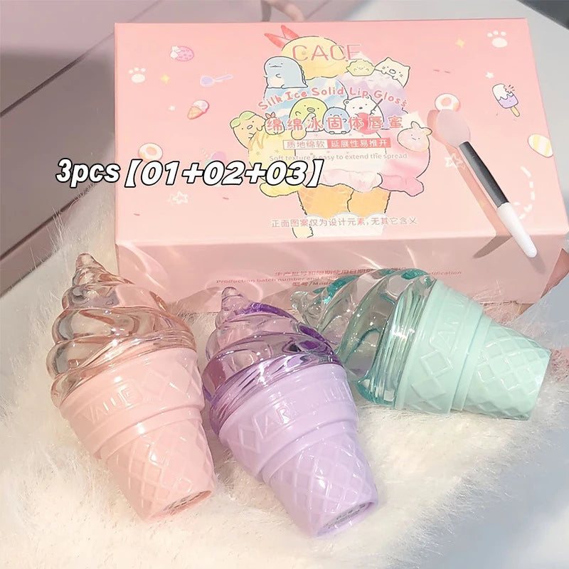 Moisturizing Lip Gloss Set - Hydrating Nourishing Lip Tint for Dry Lips, 3 Pieces