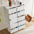 Fabric Wardrobe with Drawers - 5/7/10-Capacity Closet Storage Organizer