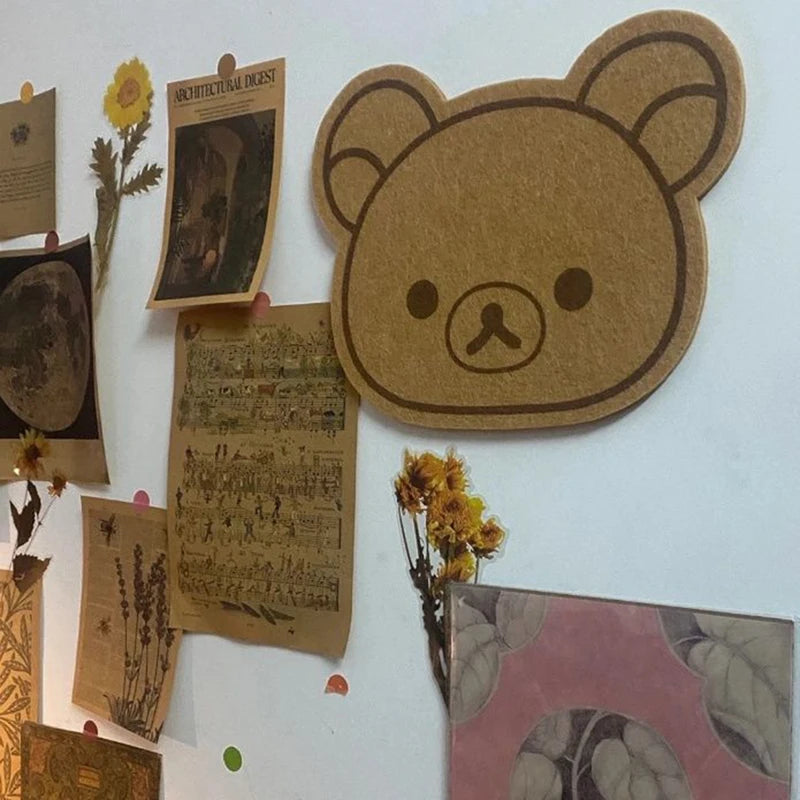 Cartoon Felt Board Wall Decor for Dorms and Photo Walls - Non-Damaging, Easy Install