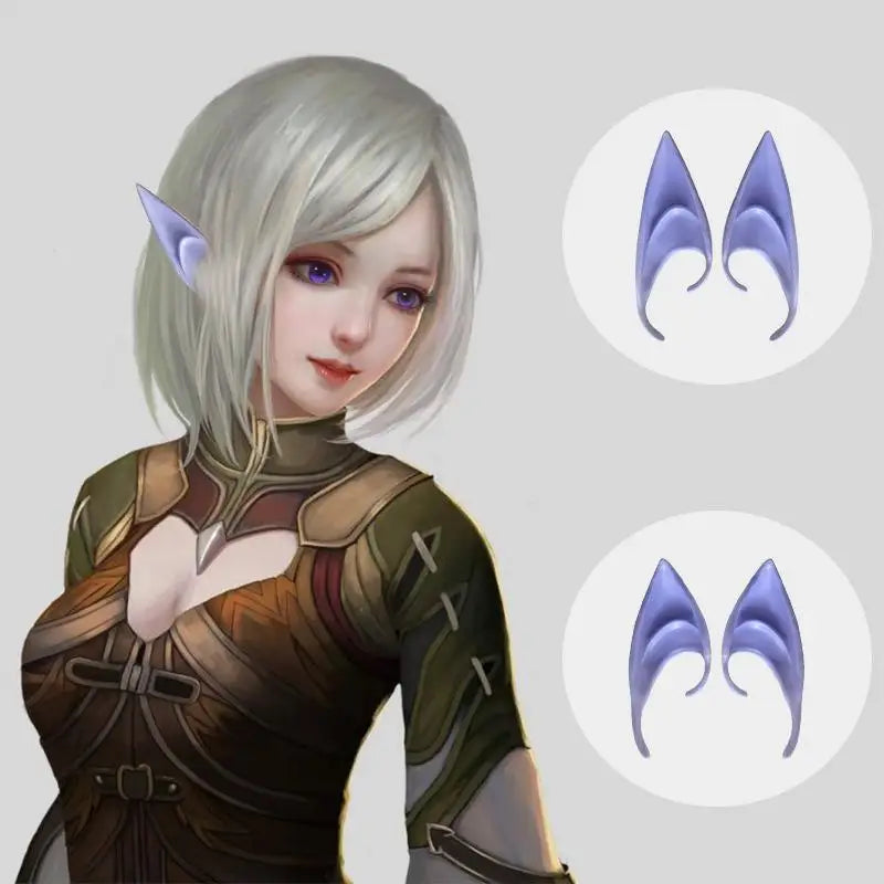 Halloween Elf Ear Latex Cosplay Accessories for Fantasy Costumes