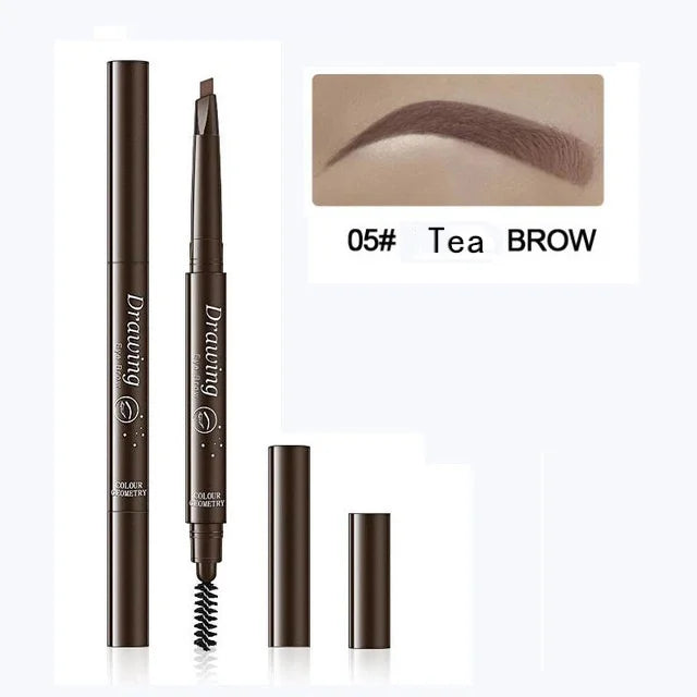 Double-Ended Eyebrow Pencil & Eyeliner Makeup Set Waterproof Long-Lasting