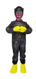 Halloween Cosplay Huggy Wuggy Costume Cartoon Horror Large Mouth Kids Fancy Dress