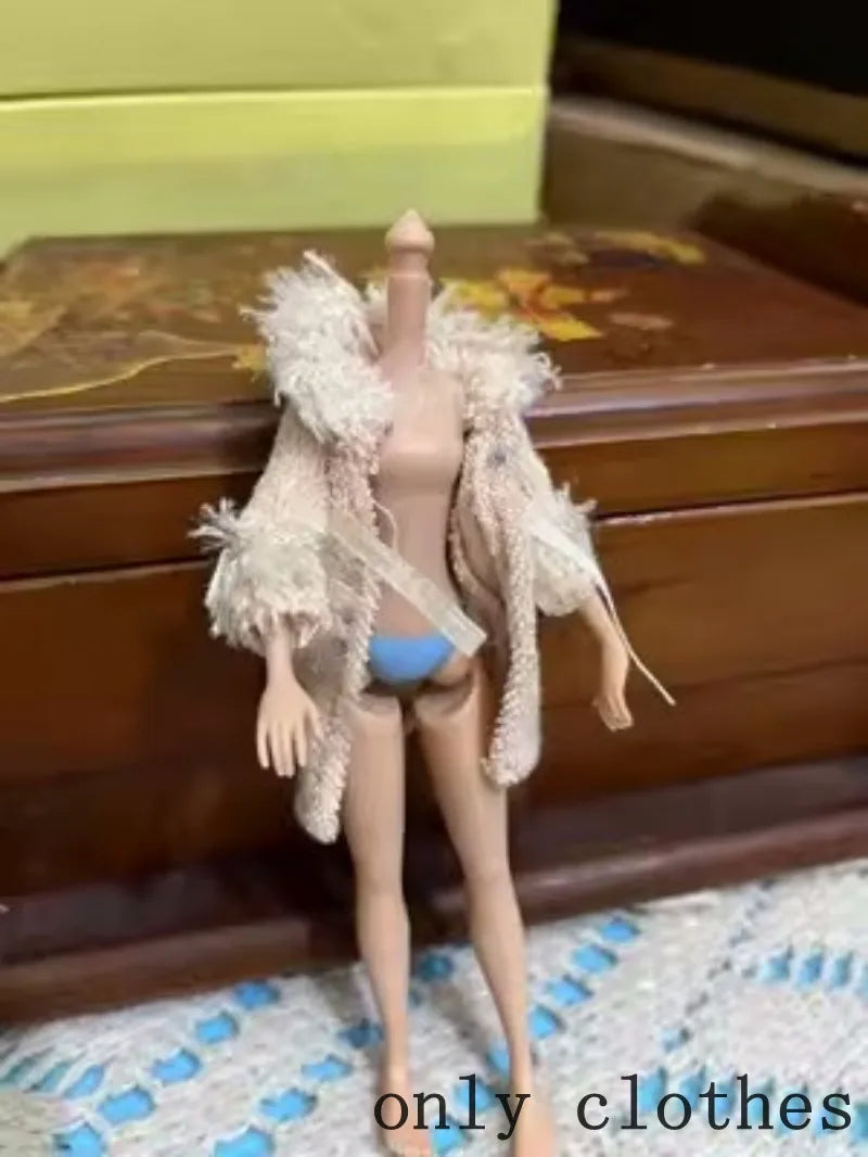 1/12 Doll House Girl Doll Without Head - DIY Nude Movable Body, 25cm