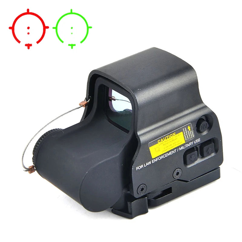 Red Green Dot Reflex Sight with Picatinny 20mm Quick Release Mount - 1x Magnification