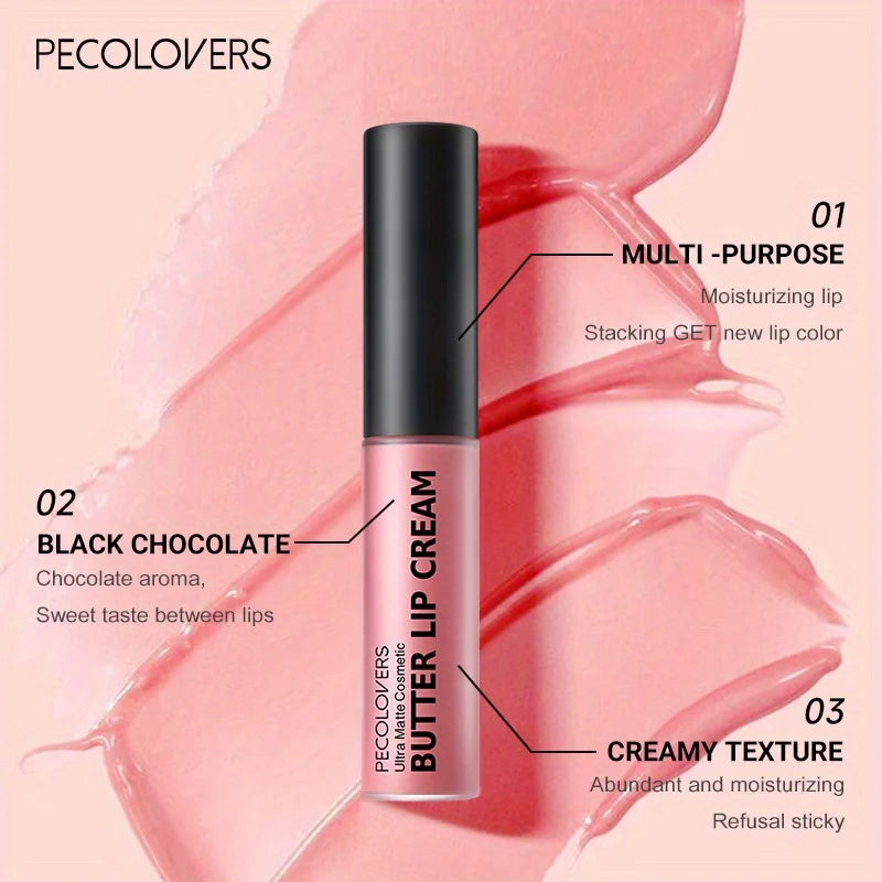 Waterproof Matte Lip Gloss - Long Lasting Non-Sticky Lip Tint for Makeup