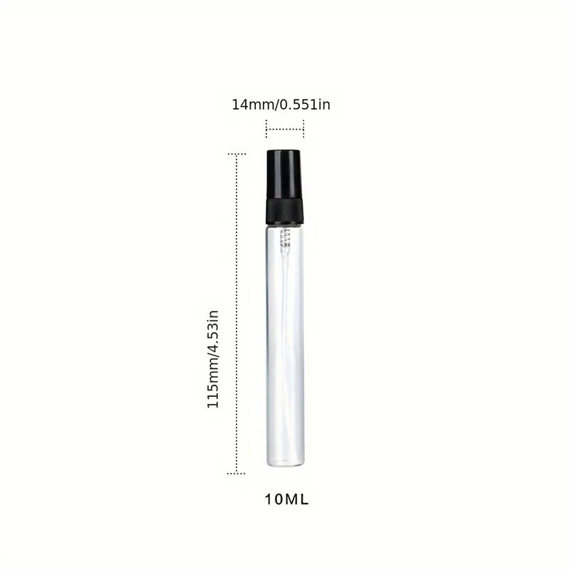 50 Pcs Refillable Glass Spray Bottles with Dropper Funnel Dispenser Syringe Set