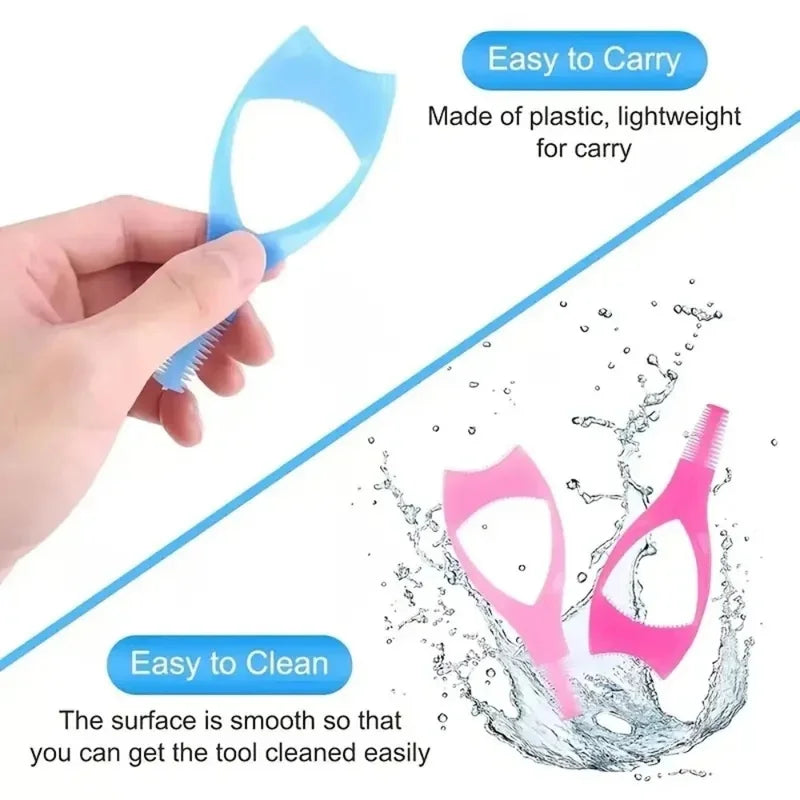 Multi-Functional Beauty Tool for Eyelash & Eyebrow Styling, Storage & Guide