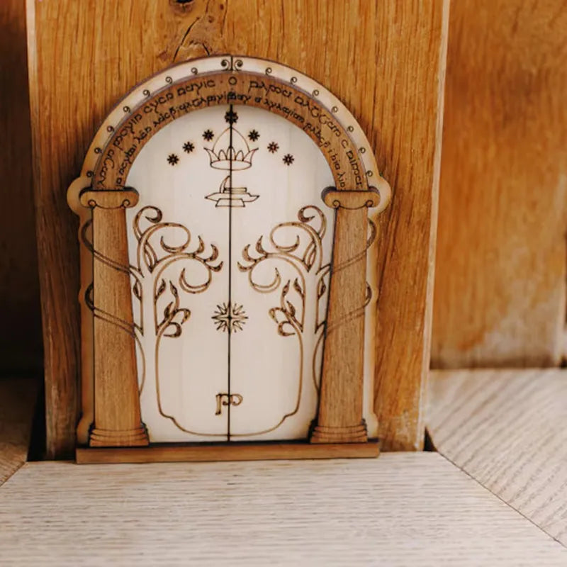 Miniature Fairy Doors for Trees Outdoor Garden Decor - Wood Fairy Garden Accessories