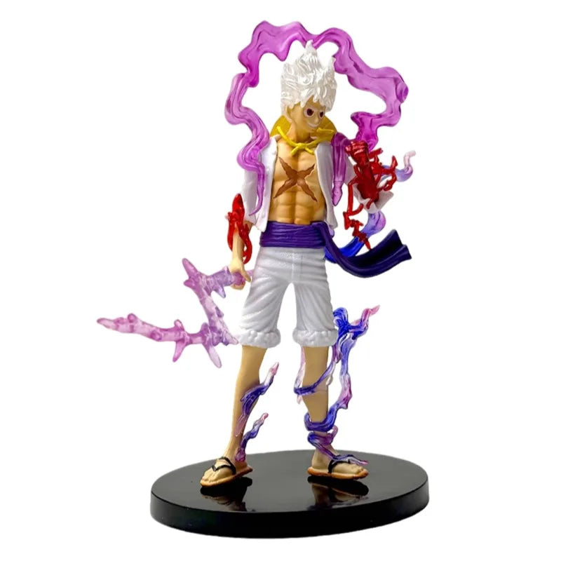 21cm One Piece Action Figure Luffy GEAR 5 Nika Sun God Collectible Toy