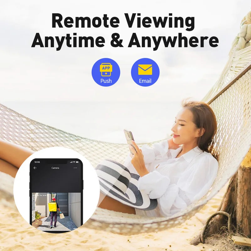 4K PoE Security Camera System 8-Channel NVR with 8MP and 12MP IP Cameras