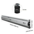 Heavy Duty Drawer Slides 10 Pairs Full Extension Ball Bearing Cabinet Rails 100LB Load