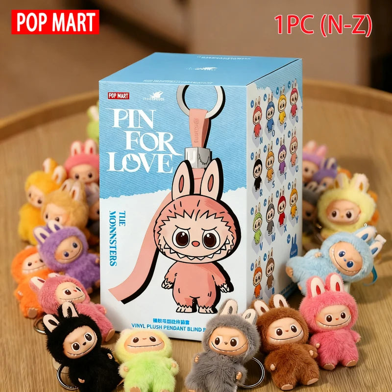 Pop Mart Labubu Dolls - Collectible Vinyl Plush Keychain Gift Set