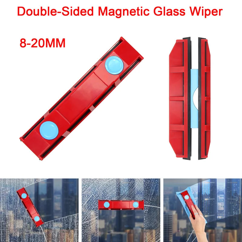 Magnetic Window Cleaner Set for 8-20mm Glass - Dual-Side Cleaning Tool