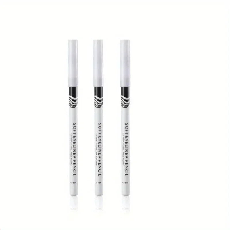 Fast Drying Matte White Eyeliner Pencil Waterproof Long Lasting Eye Makeup Tool Set