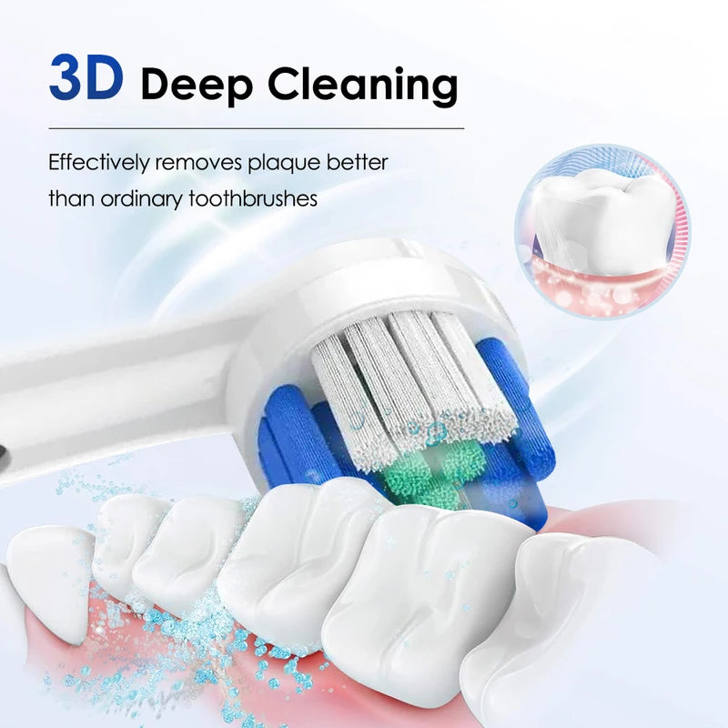 Electric Toothbrush Cordless Rechargeable Waterproof with Multiple Modes for Adults