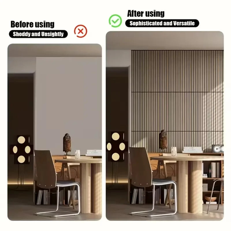 Self-Adhesive Wood Grain Wall Panel Wallpaper - Easy DIY Ceiling & Wall Decor