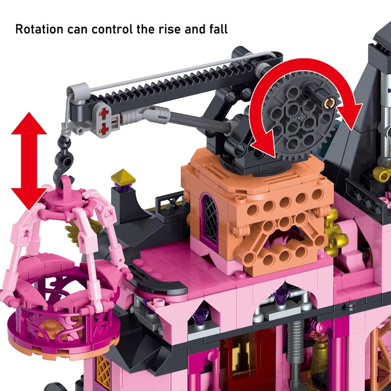 Halloween Gift Magic Laboratory Building Blocks Set for Kids - Architecture Puzzles & Models
