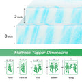Queen Size Gel Memory Foam Mattress Topper - Thick Cooling Bed Topper for Comfortable Sleep