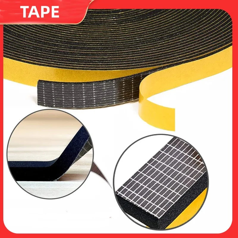 3mm Thick EVA Foam Tape - Waterproof Self-Adhesive Cushioning for Packaging & Insulation