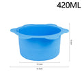 Wax Warmer Silicone Bowls for Hair Removal - Reusable Heat-Resistant Pan with Stirring Stick