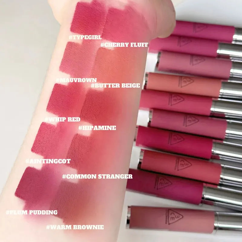 Long-Lasting Velvet Lip Clay Set - Highly Pigmented Korean Lip Makeup