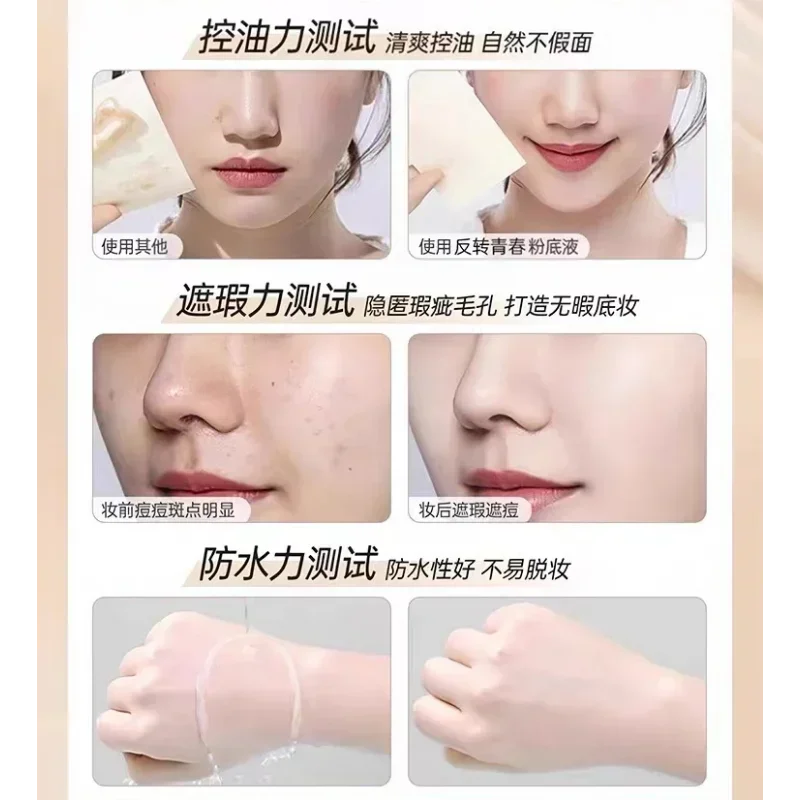 Long-lasting Waterproof Foundation & Concealer with Nourishing Skin Care - Multiple Colors