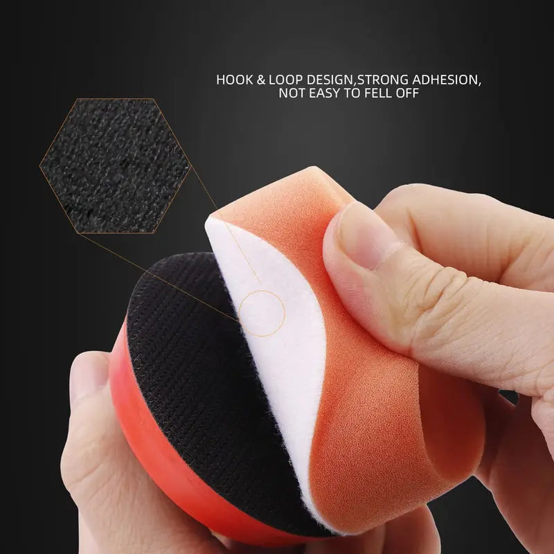 Car Polishing Pad Kit 25 Pcs 3-Inch Foam Buffing & Wax Applicator Pads